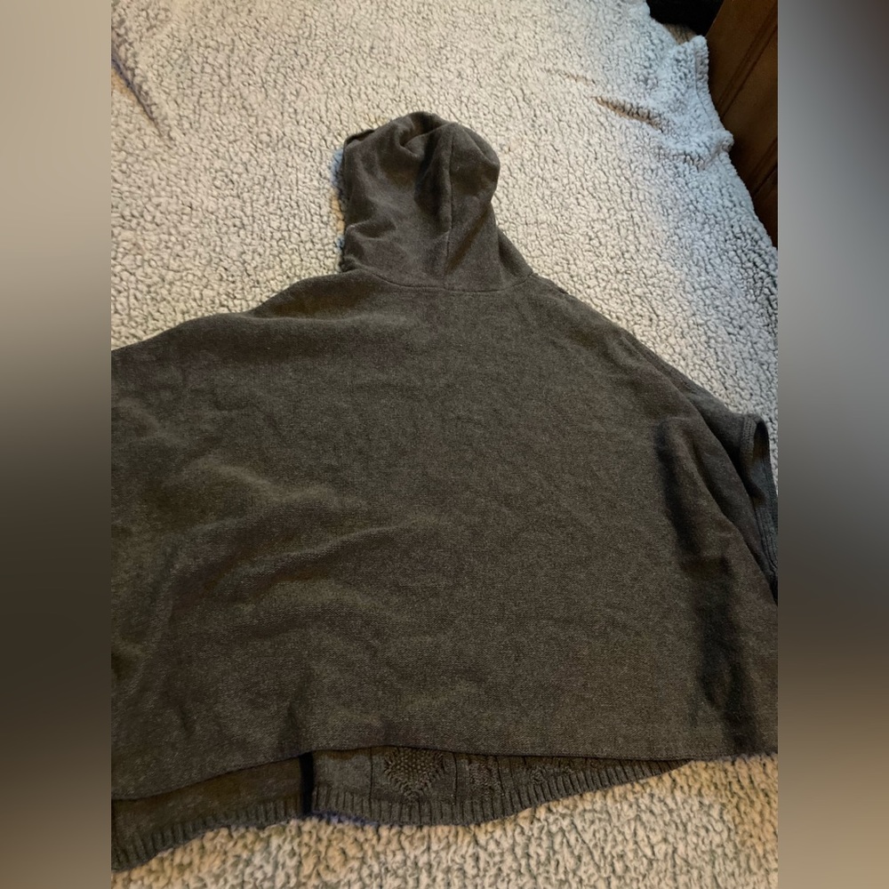 grey poncho